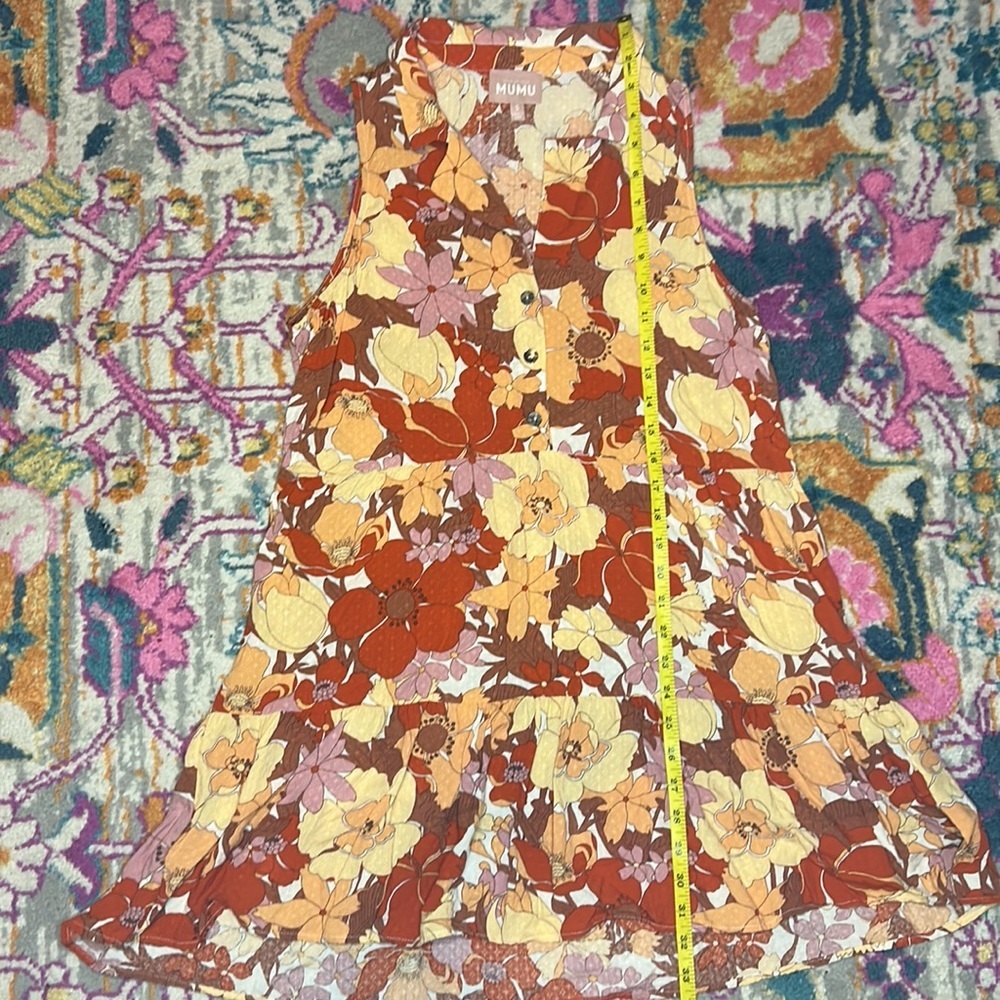 Show Me Your MuMu Groovy Collared Mini Dress in Party Poppy Size Small - Picture 8 of 8